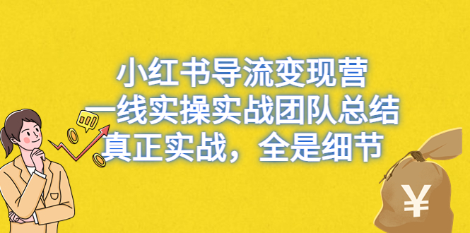 （6441期）小红书导流变现营，一线实战团队总结，真正实战，全是细节，全平台适用