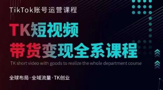 Tiktok运营线上训练营，引流爆单，急速涨粉，Tiktok短视频玩法大揭秘