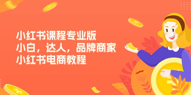 （11022期）小红书课程专业版，小白，达人，品牌商家，小红书电商教程（15节）