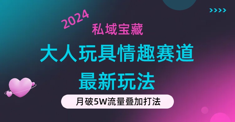 （11541期）私域宝藏：大人玩具情趣赛道合规新玩法，零投入，私域超高流量成单率高