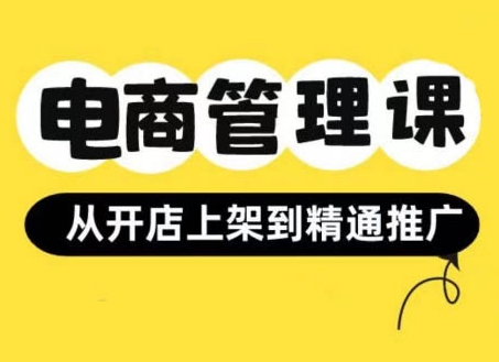 小红书&闲鱼开店从开店上架到精通推广，电商管理课