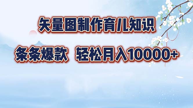 （12901期）矢量图制作育儿知识，条条爆款，月入10000+