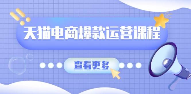 天猫电商爆款运营课程，爆款卖点提炼与流量实操，多套模型全面学习